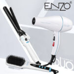 ست سه کاره انزو پروفیشینال مدل ENZO EN-6311 | سشوار، برس حرارتی و فر کننده مو - Image 3