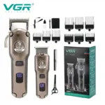 ست ماشین اصلاح وی جی آر مدل VGR V-675 اصلی | ست حجم زن و خط زن حرفه‌ای - Image 4